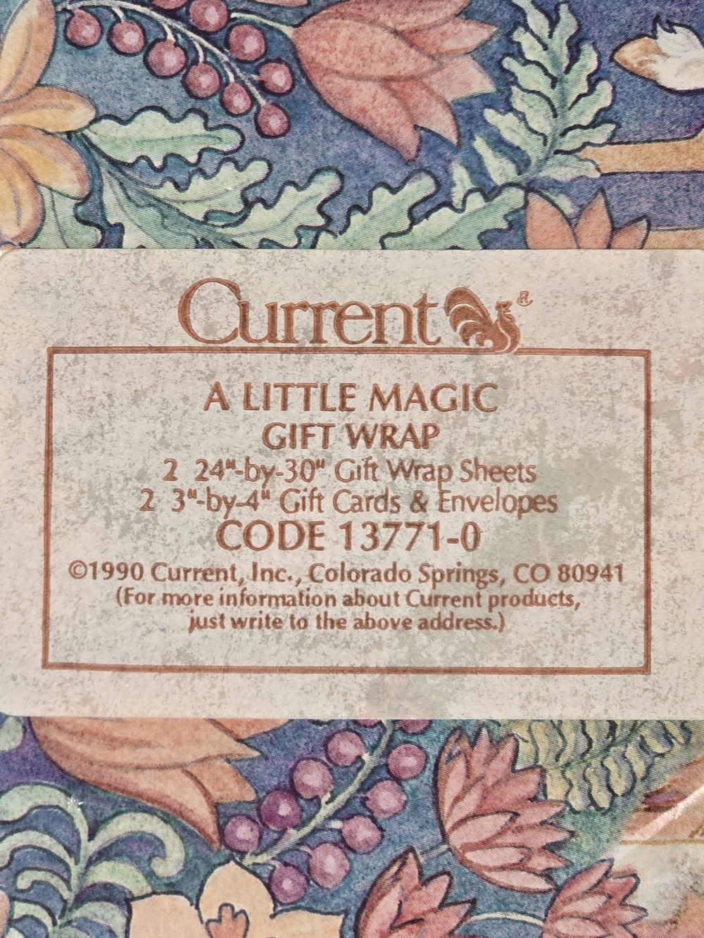 Vintage Current A Little Magic Gift Wrap Set 90's New In Package. Castle Unicorn - Picture 3 of 4